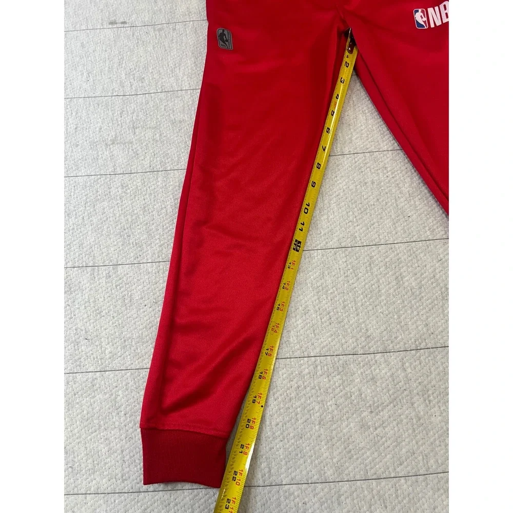 NBA Boys Red Athletic Track Pants Joggers Size 8 Basketball Logo